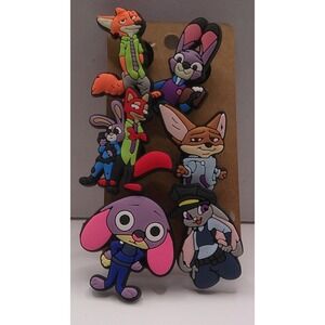 Set of 6 Shoe Charms for Crocs featuring Disney's Zootopia II	A6